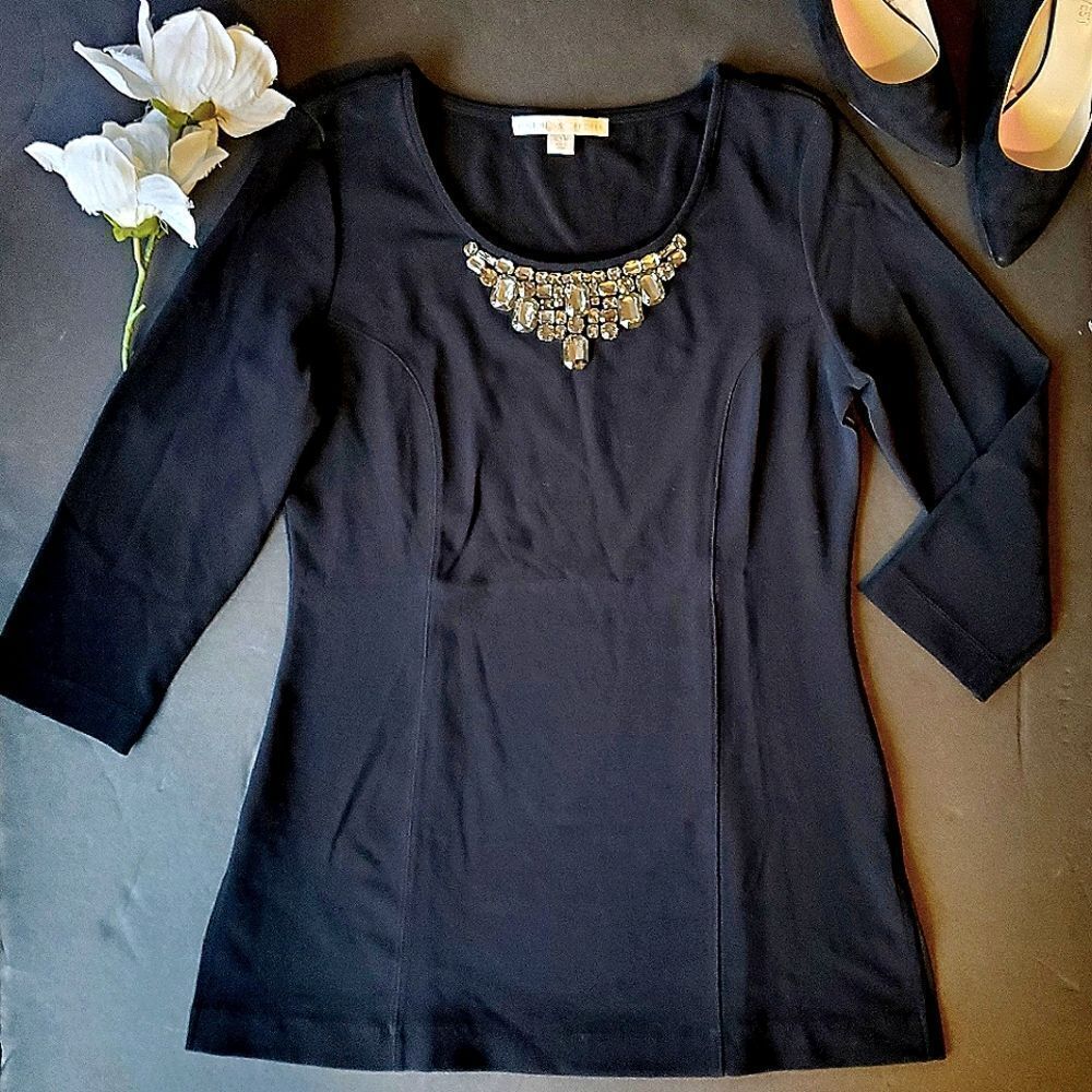 Boston Proper Black Blouse